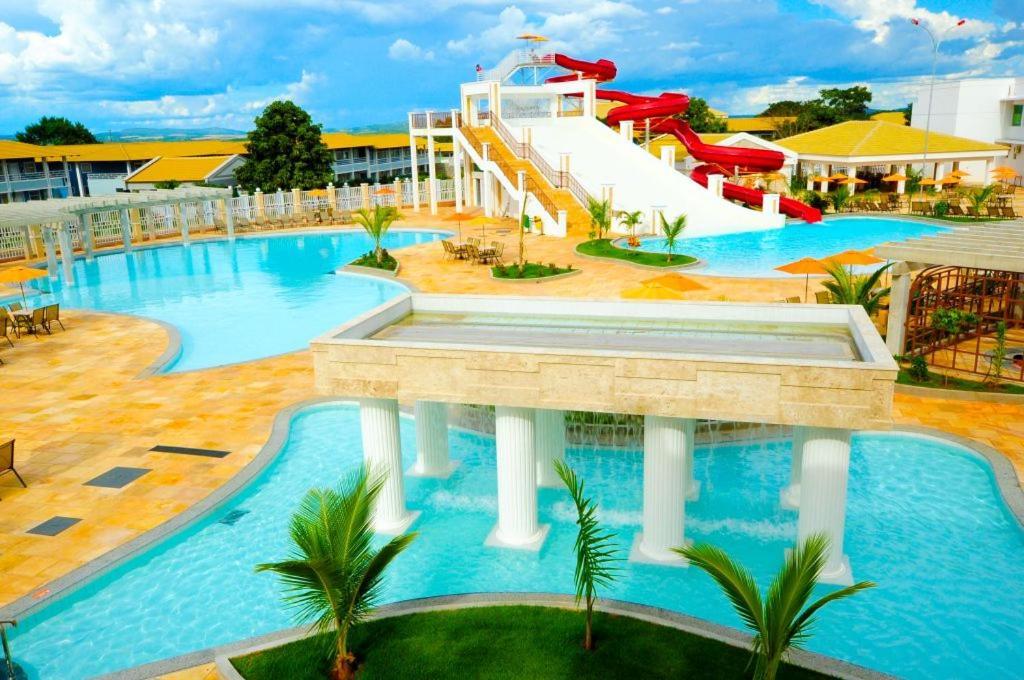 Lacqua diRoma Hotel com Parque Aquático 24 horas Caldas Novas Exterior foto